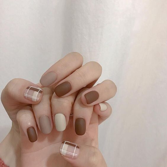 Nail sơn màu pastel Hàn Quốc 5